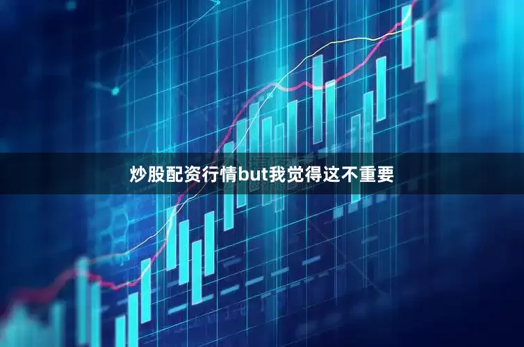 炒股配资行情but我觉得这不重要